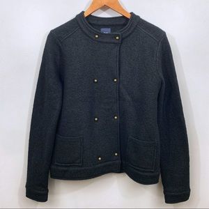 • GAP • black wool vintage style coat •